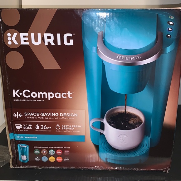 Turquoise Keurig K-Compact Single-Serve K-Cup Pod